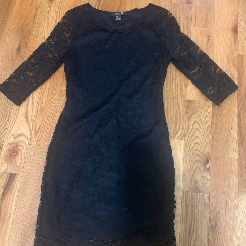 Black lace Forever 21 dress